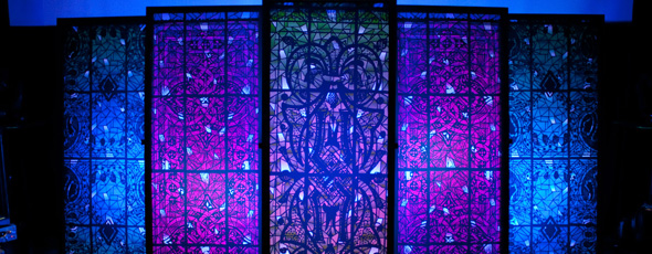Stained Paper Panels