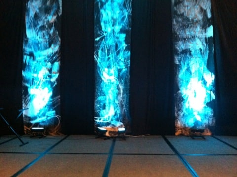 grunge stage portable church light setup curtain backdrop lighting curtains easy churchstagedesignideas noid fabric fire