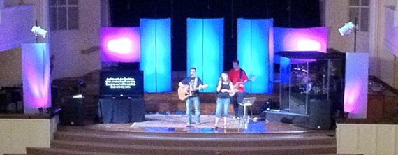 The Shapes of Coroplast | Church Stage Design Ideas