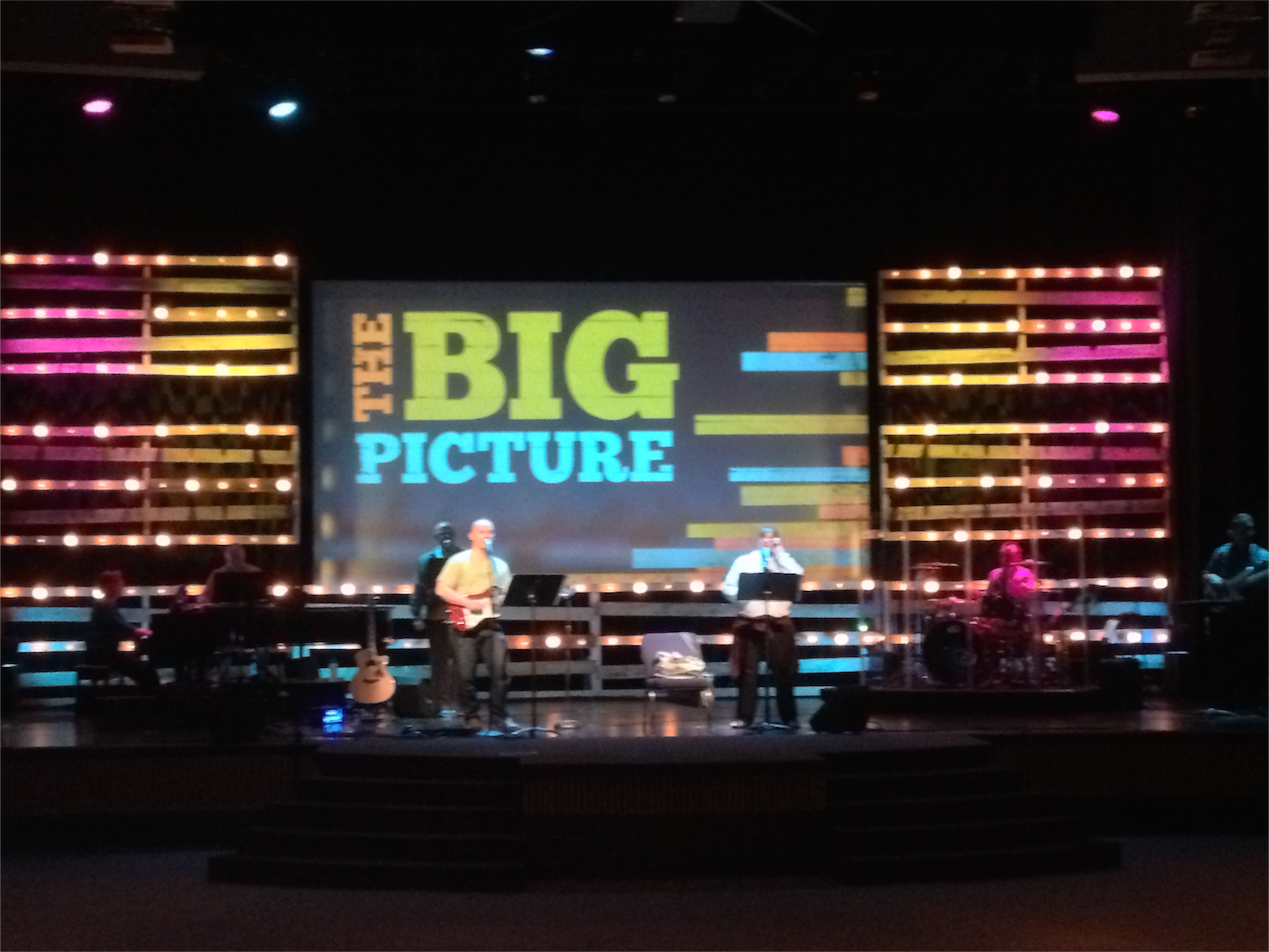 Crooked Light Lines Church Stage Design Ideas