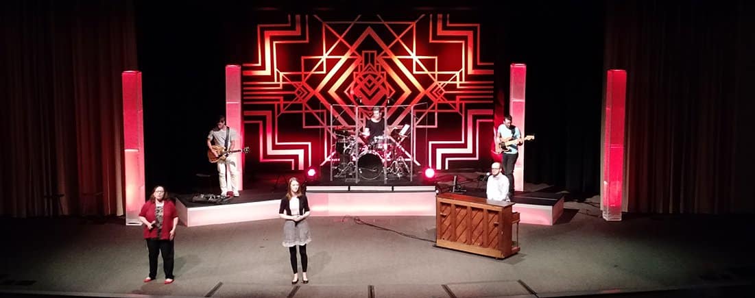Geometric Stacks | Church Stage Design Ideas